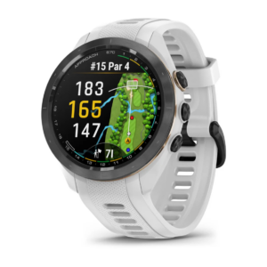 Garmin Approach S70 -42 Mm - Black Ceramic Bezel With White Silicone Band
