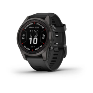 Garmin Fenix 7S Pro - Sapphire Solar Edition-Carbon Gray Dlc Titanium With Black Band