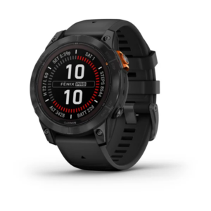 Garmin Fenix 7X Pro - Sapphire Solar Edition- Carbon Gray Dlc Titanium With Carbon Gray Metal Band (Includes Dual-Colour Silicone Watch Band)