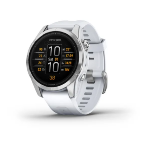 Garmin Epix Pro (Gen 2) Standard Edition- 42Mm -Silver With Whitestone Silicone Band