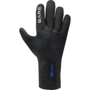 Bare Gloves 3Mm S-Flex , Black - Medium