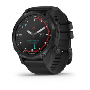Garmin Descent Mk2S, Carbon Grey Dlc With Black Silicone Band