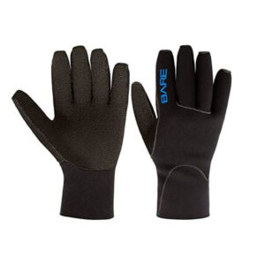 Bare Gloves 3Mm Black - M