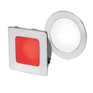 Hella Marine Euroled 95 Gen2, Warm White/Red Light & White Rim, Round Replacement For 2Ja 980 940-017