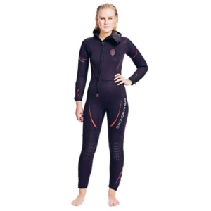 DynamicNord  FULLSUIT WOMEN WITH HOOD 5MM SL-52-H BLACK/RED - 3XL
