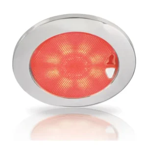 Hella Marine Euroled Touch - Red/White Light - Stainless Steel Rim - Recess Mount