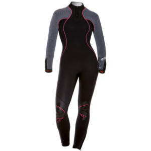 BARE WETSUIT 3/2MM NIXIE ULTRA FULL, WOMENS, GREY HEATHER - 02